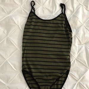Green Forever 21 bodysuit